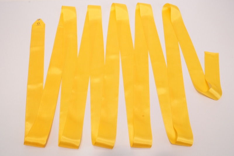 Ribbon CHACOTT (col. 063 Lemon Yellow) 5m, Rayon, FIG Approved