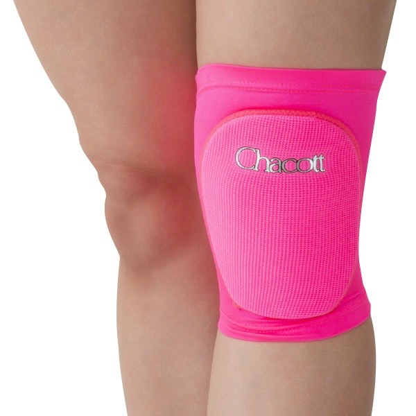 Neon Tricot ONE Knee Protector Chacott - Size SS (24-30cm), 043. Pink