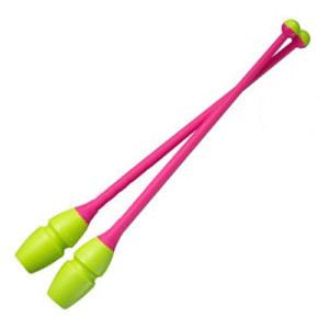 Connectable Rubber Clubs CHACOTT (365 mm) col. 343. Yellow - Pink