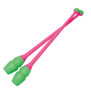 Connectable Rubber Clubs CHACOTT (365 mm) col. 443. Green - Pink
