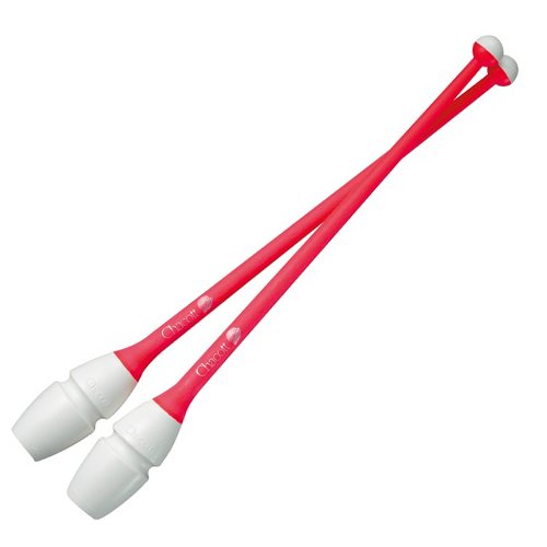Connectable Rubber Clubs CHACOTT (455 mm) col. 050 White x Light Orange, FIG Approved