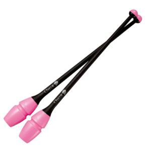 Connectable Rubber Clubs CHACOTT (455 mm) col. 209 Pink x Black, FIG Approved