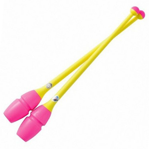 Connectable Rubber Clubs CHACOTT (365 mm) col. 262. Pink - Yellow