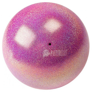 PASTORELLI New Generation Glitter Gym Ball HIGH VISION - Baby Raspberry, FIG Approved