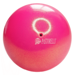Мяч PASTORELLI New Generation GLITTER Розовый флуоресцентный HV, FIG Approved