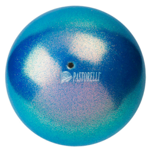 PASTORELLI New Generation Glitter Gym Ball HIGH VISION - Ocean Blue, FIG Approved