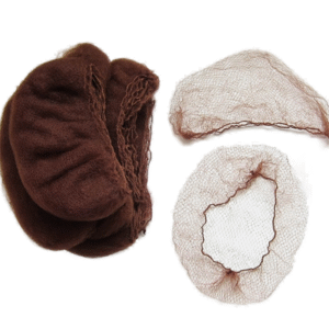 Trīs neredzamie matu tīkli brūniem matiem