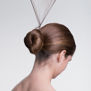 Three invisible hair nets, Brown