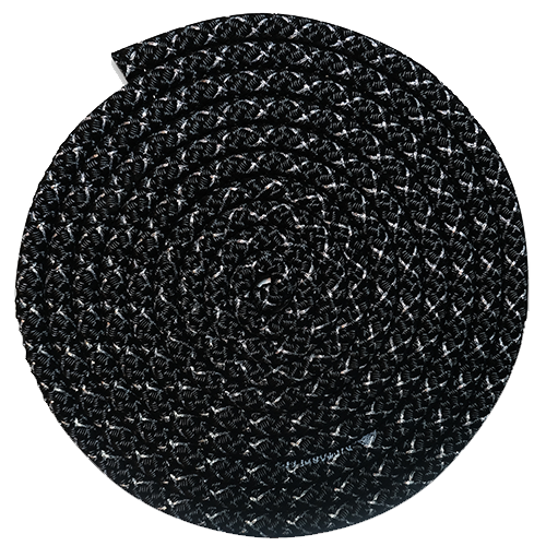 Rope PASTORELLI Metal New Orleans Black with Silver lame threads