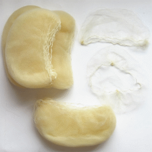 Trīs neredzamie matu tīkli blondiem matiem (Vaniļas krāsa)