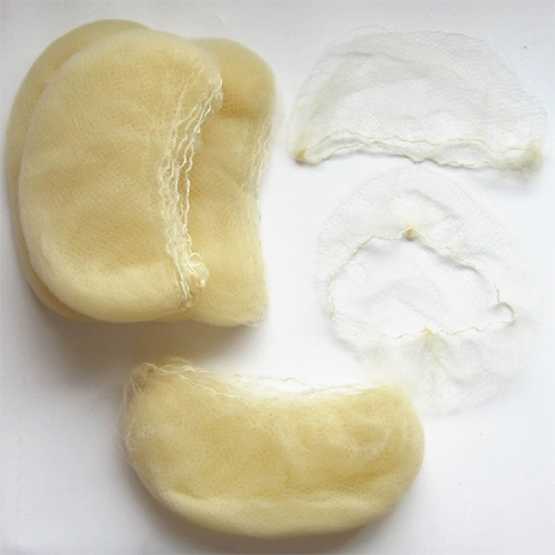 Trīs neredzamie matu tīkli blondiem matiem (Vaniļas krāsa)