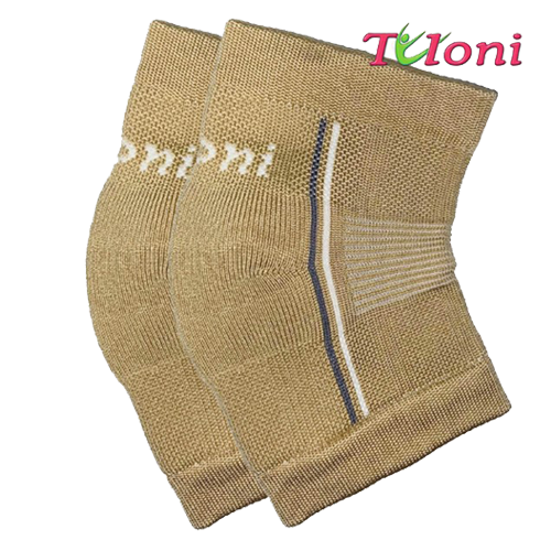 TULONI Pair of knitted knee protectors s. Junior, Beige