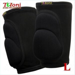 Pair of knee pads Tuloni Double - Black, Size L (15-18y)