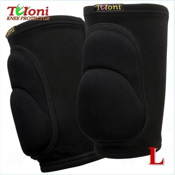 Pair of knee pads Tuloni Double - Black, Size L (15-18y)