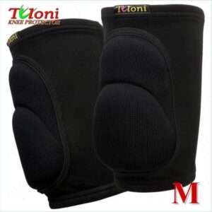 Pair of knee pads Tuloni Double - Black, Size M (12-15y)