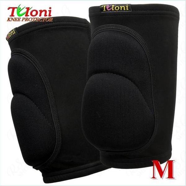 Pair of knee pads Tuloni Double - Black, Size M (12-15y)