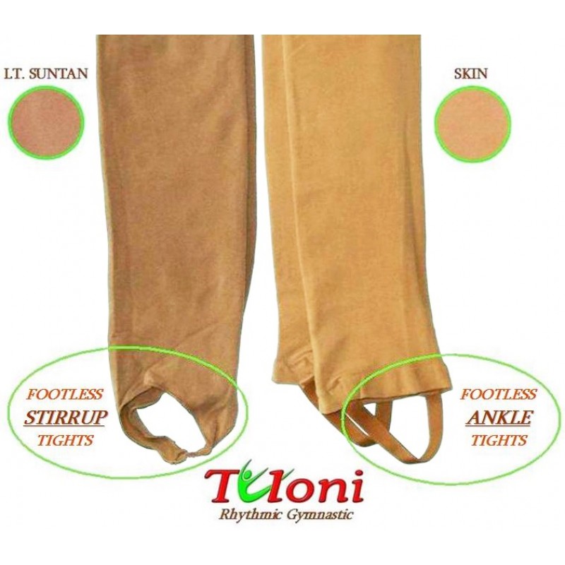 Zeķubikses Footless Tuloni izmērs XS (121-145) kr. Skin