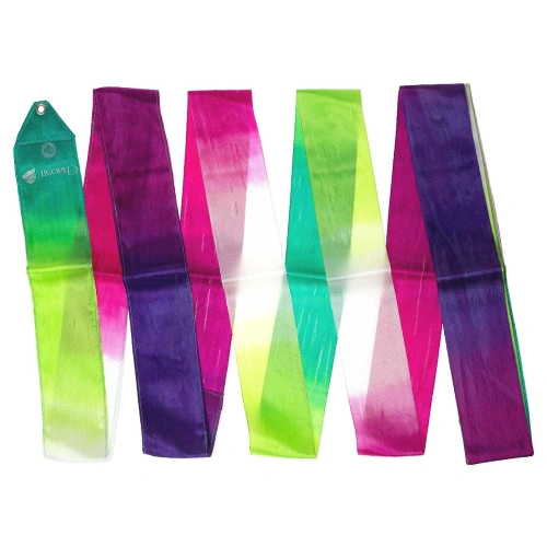 Ribbon Gradation CHACOTT (col. 736 Green) 5m, Rayon, FIG Approved