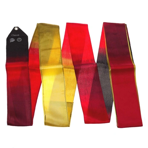 Ribbon Gradation CHACOTT (col. 754 Scarlet) 5m, Rayon, FIG Approved