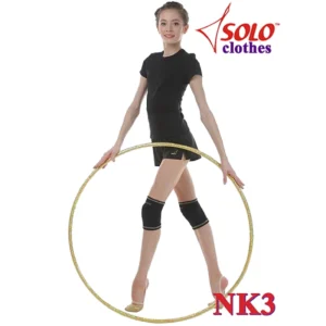 SOLO Pair of knitted knee protectors NK3 s. XS (25-28), Black