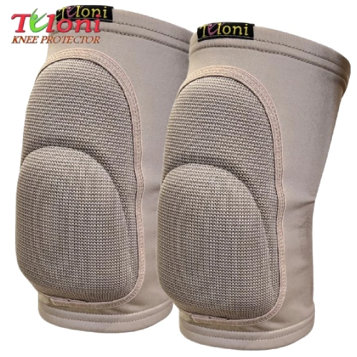 Pair of knee pads Tuloni Double - Beige, Size XS (4-8y)